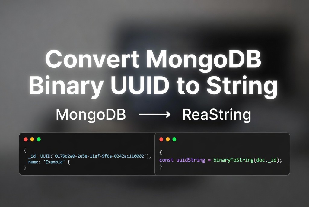 Convert MongoDB binary UUID to string - cover art
