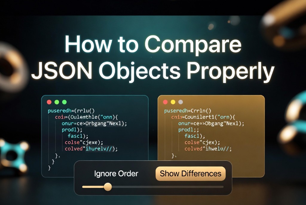 How to compare JSON objects properly - cover art