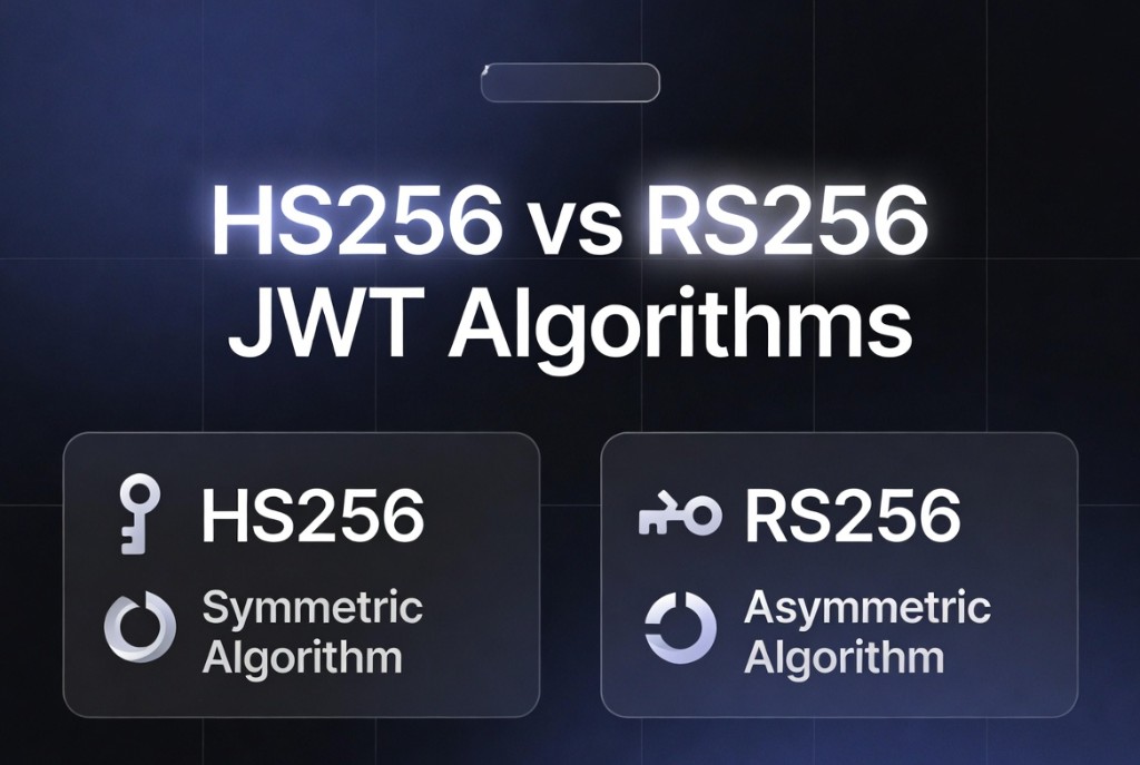 HS256 vs RS256 JWT algorithms - cover art