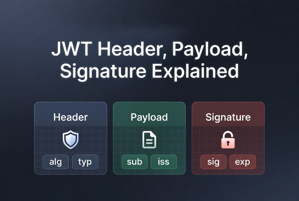 JWT header, payload, and signature explained - cover art