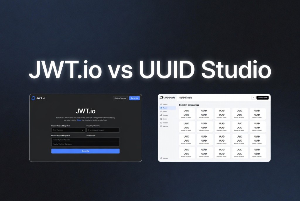 JWT.io vs UUID Studio - cover art