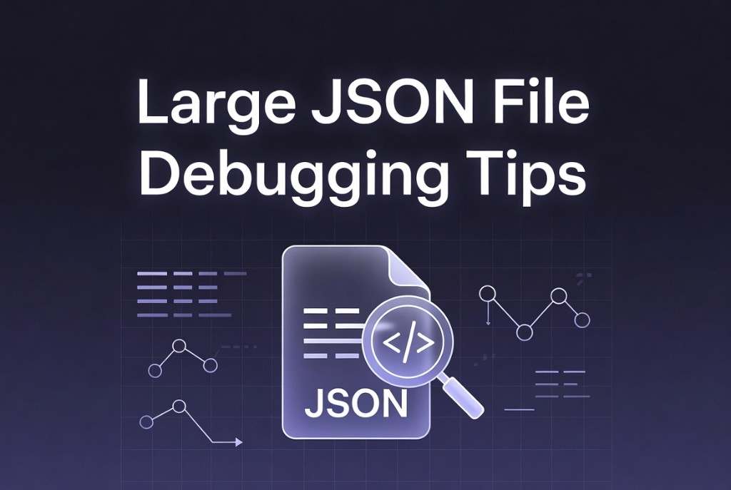 Large JSON file debugging tips - cover art