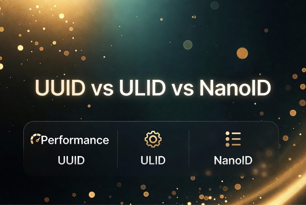 UUID vs ULID vs NanoID - cover art